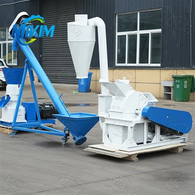 Малка линия на машината за преса за пелети с дървени стърготини